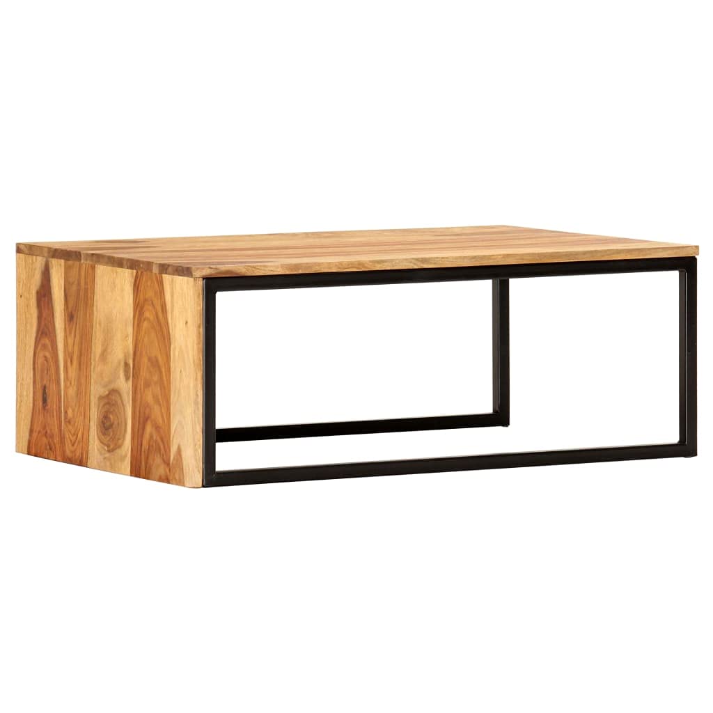 2 pcs Solid Sheesham Wood Nesting Coffee Table O323