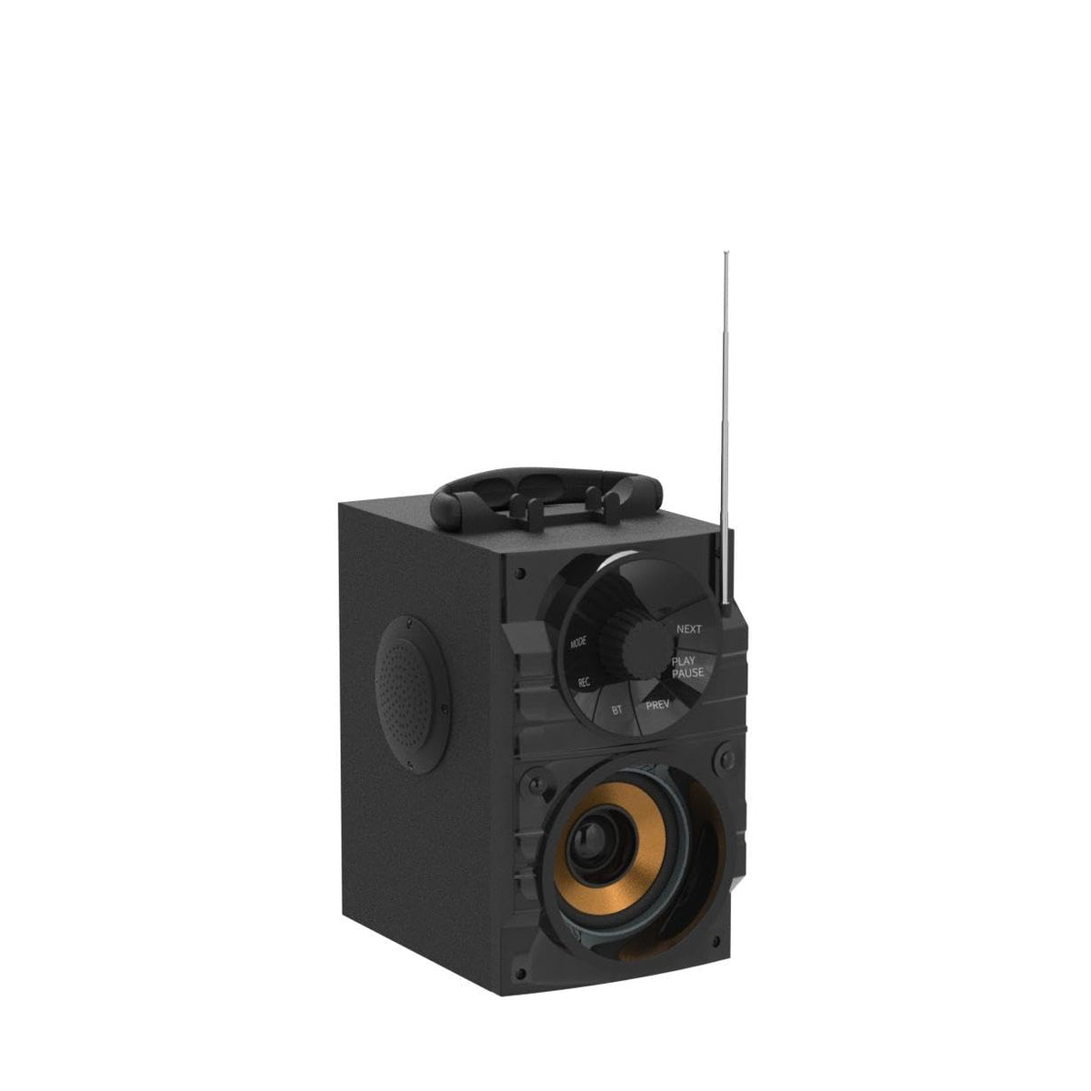 Portable Big Bluetooth Speakers with Light, Wireless with Subwoofer, FM Radio, LED Lights, EQ, Booming Bass, Bluetooth 4.2 Stereo Loud Outdoor/Indoor Retro, for Home, Camping, Travel, Black J6571