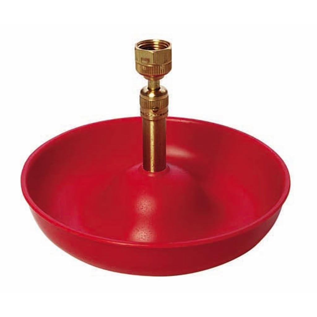 Automatic Poultry Fount Waterer Bowl with Hose Attachment 1.5 Pints L827161