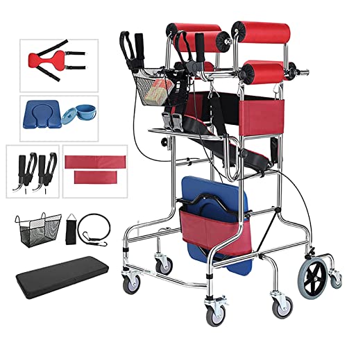 Upright Rollator Walker with 8 Wheels and Seat O277603