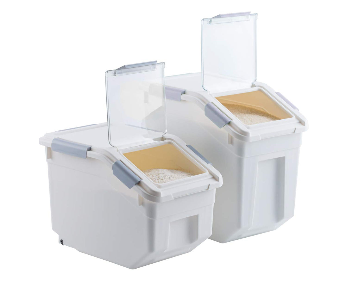 2 Pack Airtight Pet Food Storage Container with Scoop 10 LB J606