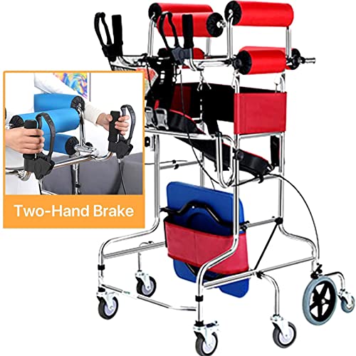 Upright Rollator Walker with 8 Wheels and Seat O277603