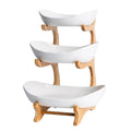 3 Tier White Ceramic Fruit Basket R33599