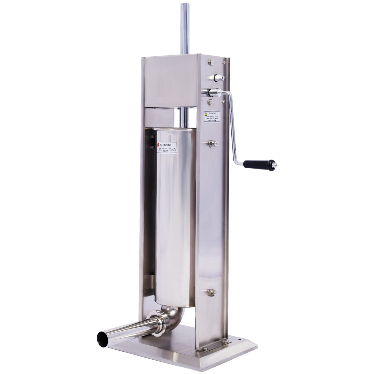 Stainless Steel Sausage Stuffer 15LB 7L with 4 Nozzles V3152
