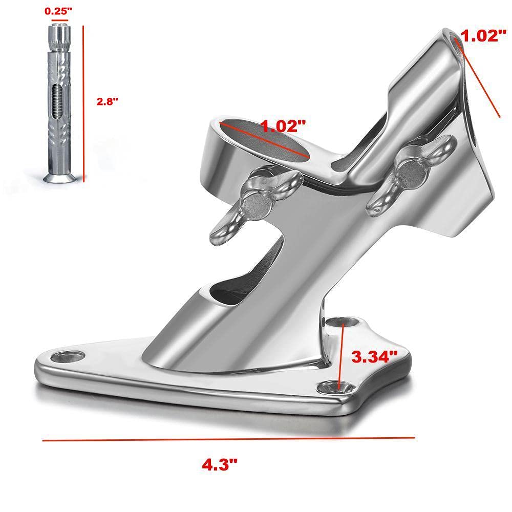 1 Inch Stainless Steel Flag Pole Holder G671