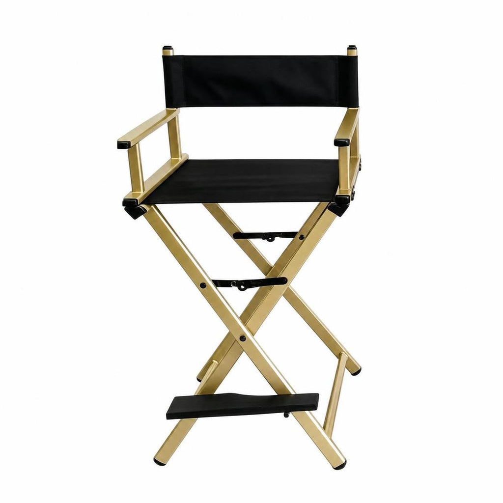 Foldable Adjustable Height Director Chair with Headrest K29087