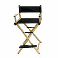 Foldable Adjustable Height Director Chair with Headrest K29087
