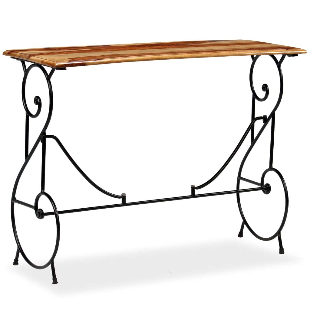Solid Sheesham Wood Table 39.4"x15.7"x29.5" Q855212