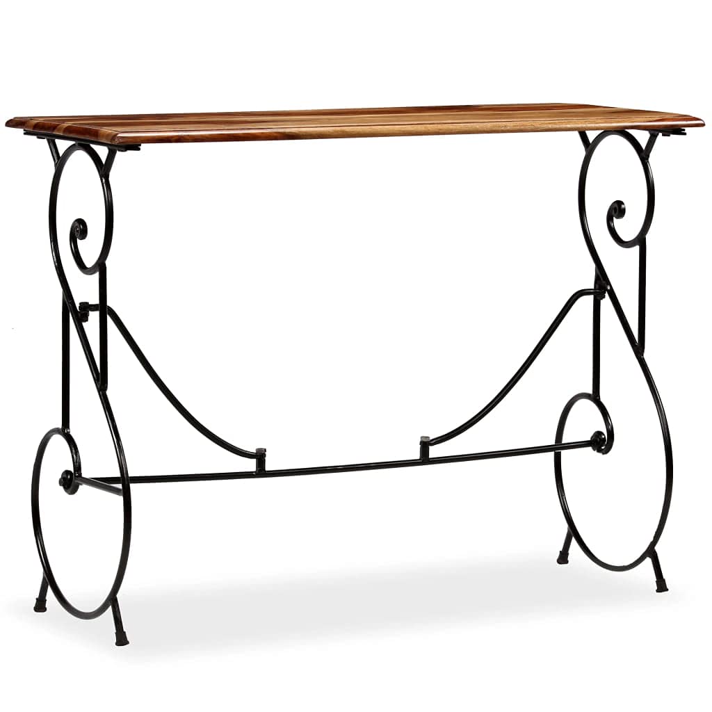 Solid Sheesham Wood Table 39.4"x15.7"x29.5" Q855212