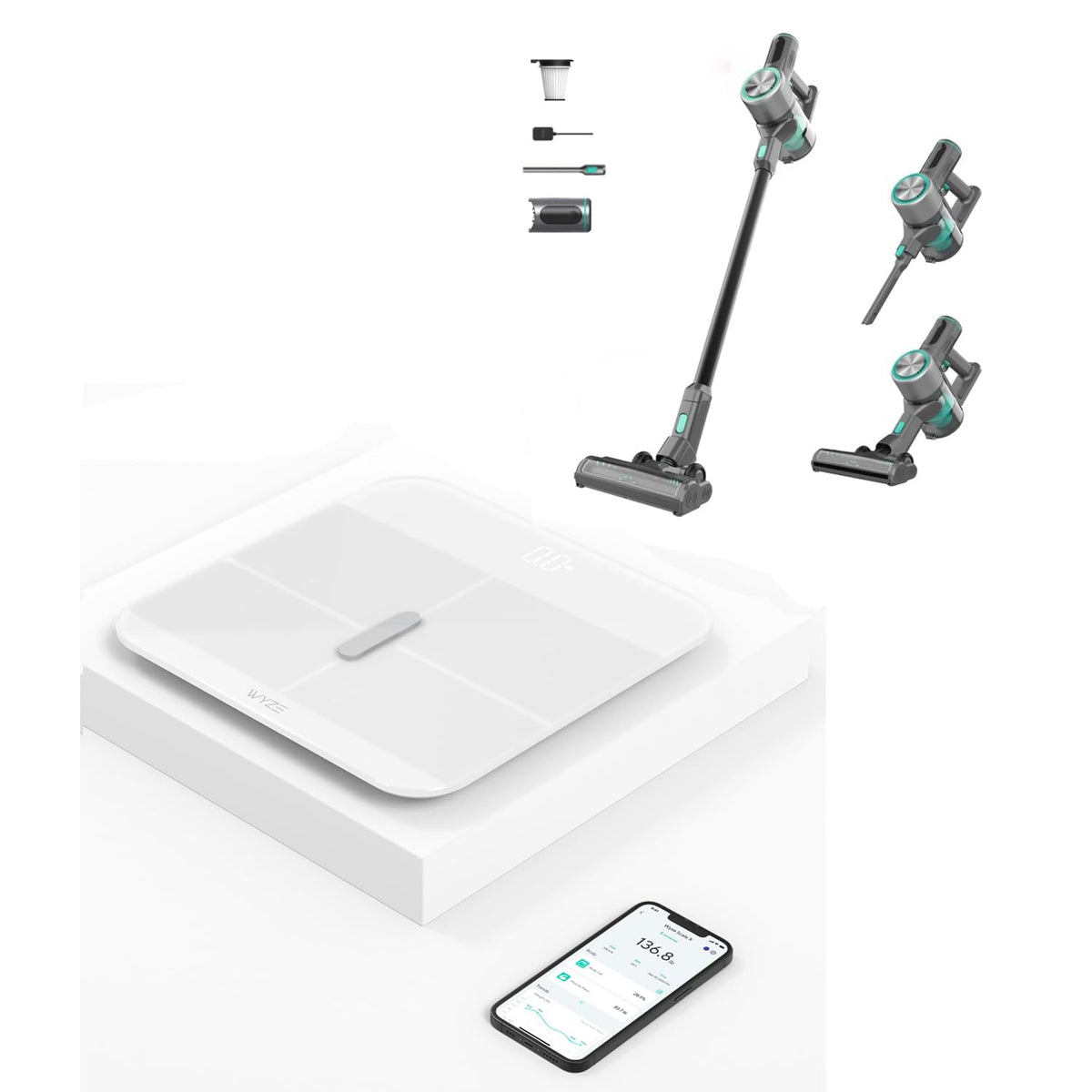 Smart Scale & Cordless Vacuum V1783