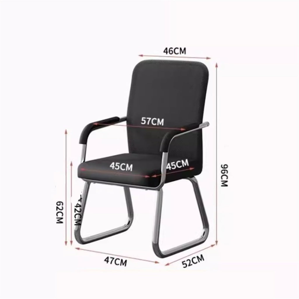 Breathable Mesh Office Chair with Armrests and Chrome Plated Metal Frame H5577