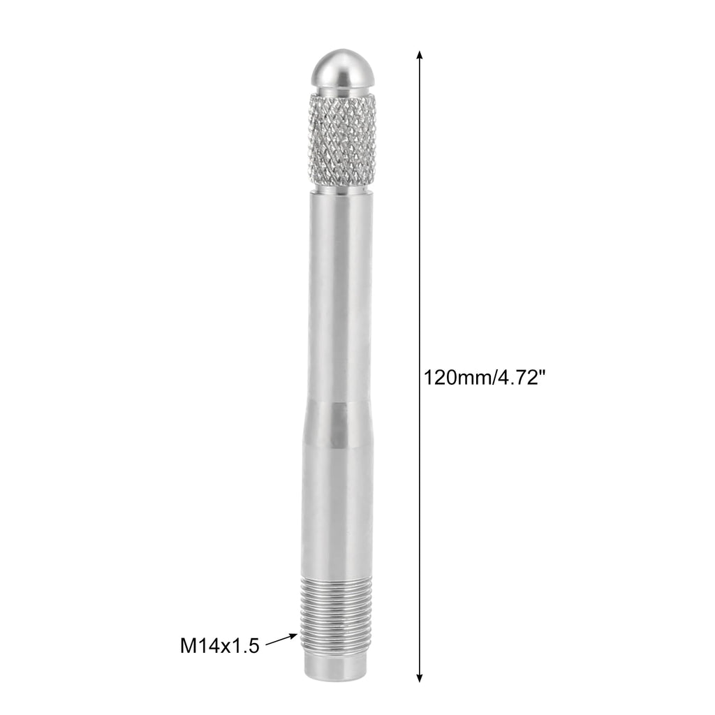 Silver Tone M14x1.25 Wheel Alignment Pin Stainless Steel H615