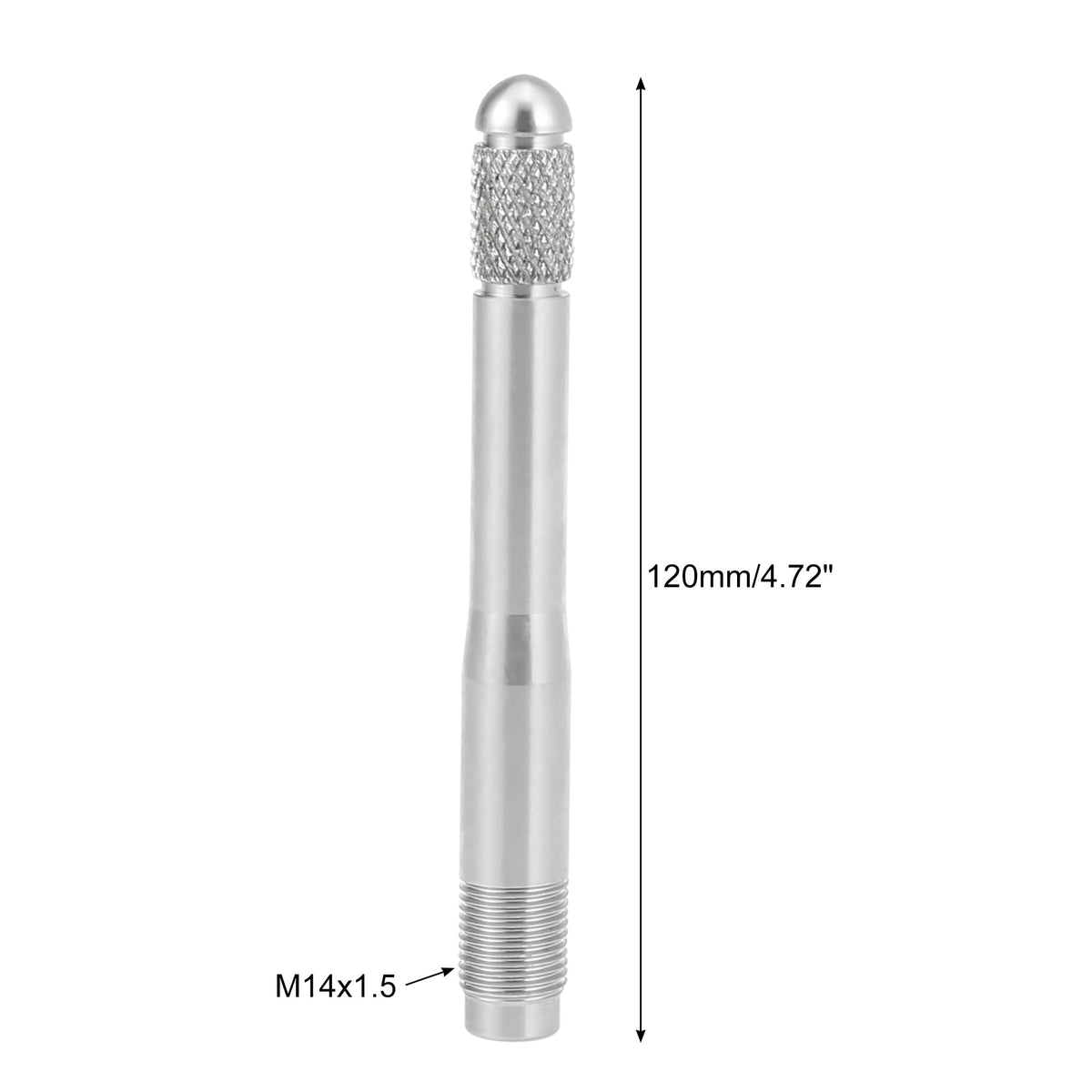 Silver Tone M14x1.25 Wheel Alignment Pin Stainless Steel H615