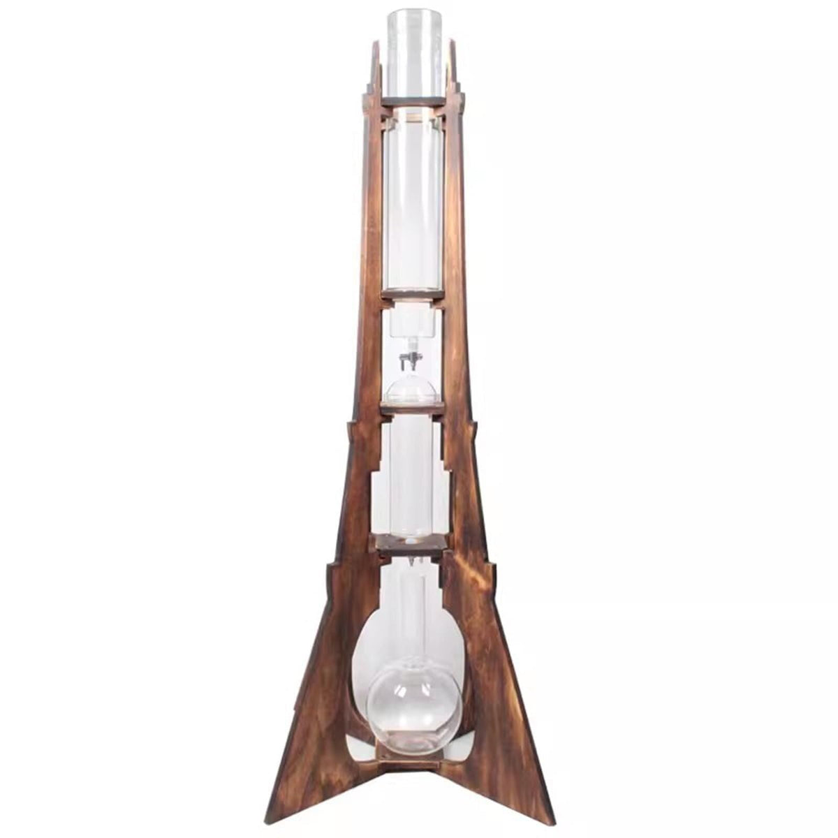 Cold Brew Coffee Maker with Wooden Frame and Glassware, 8-10 Cups K7587