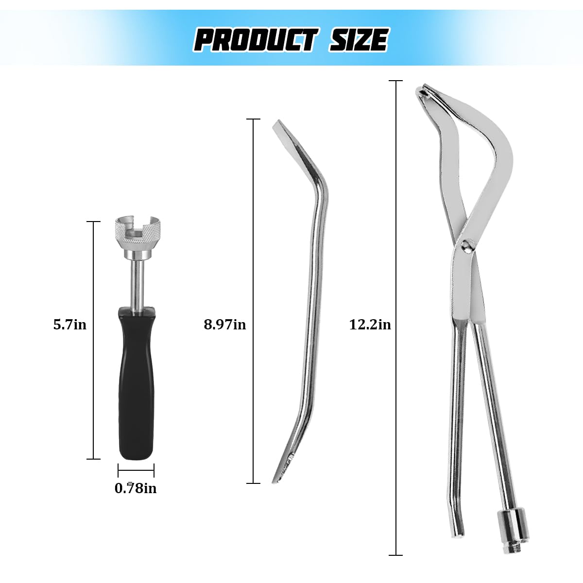 3PCS Steel Drum Brake Tool Kit T49158