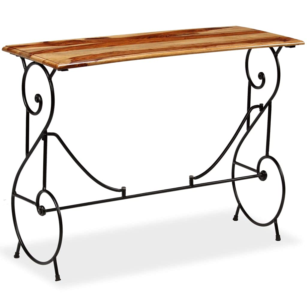 Solid Sheesham Wood Table 39.4"x15.7"x29.5" Q855212