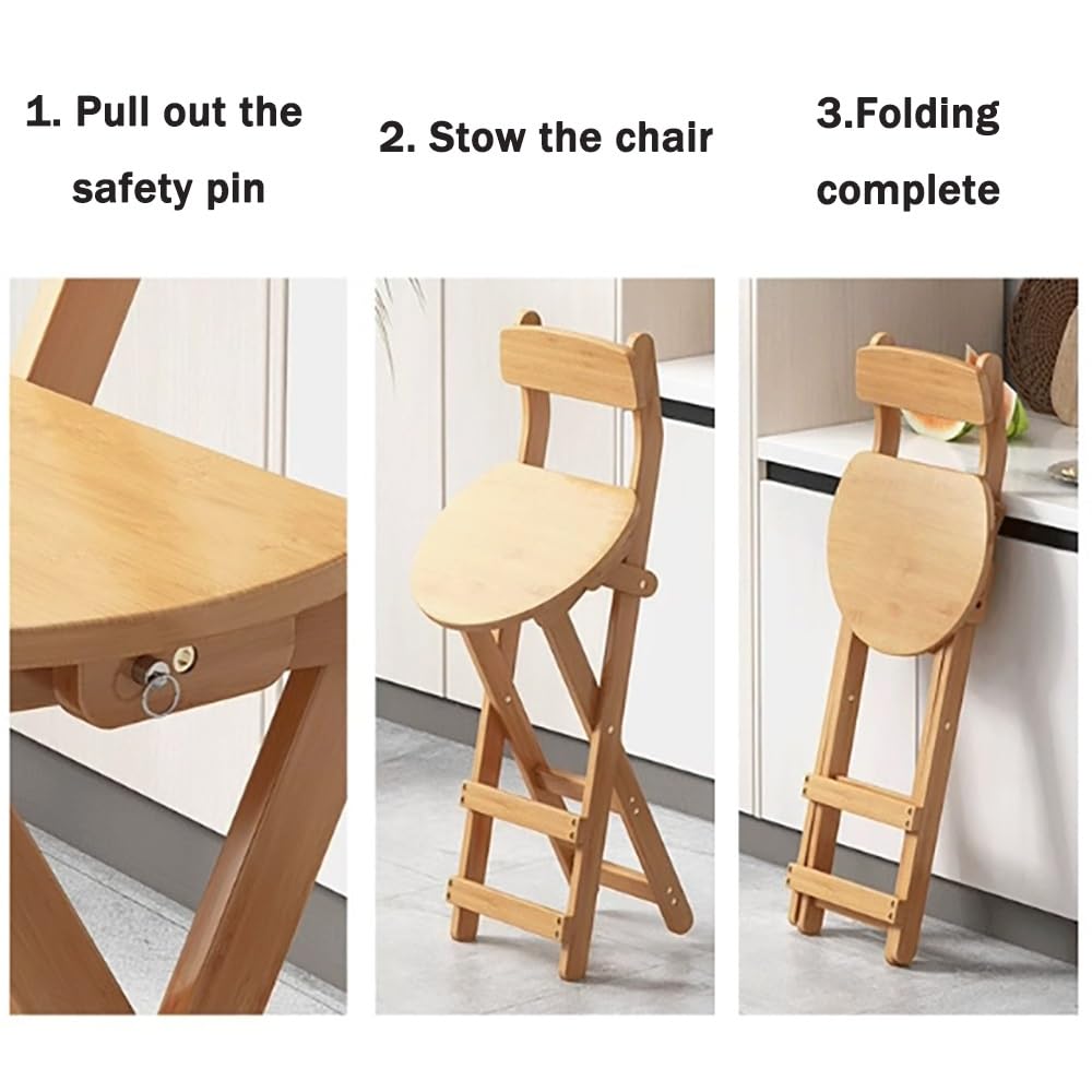 Collapsible Bamboo Bar Stools V563855