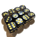 Black & Yellow 16mm Dice Set W5918