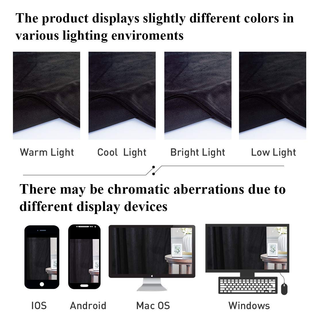 Black Velvet Curtains 1 Panel H653