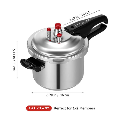 2.6 Quart Small Stovetop Pressure Cooker U205