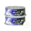 50 Pack BD-R DL Dual Layer 6X 50GB White Inkjet Printable Disc G146231