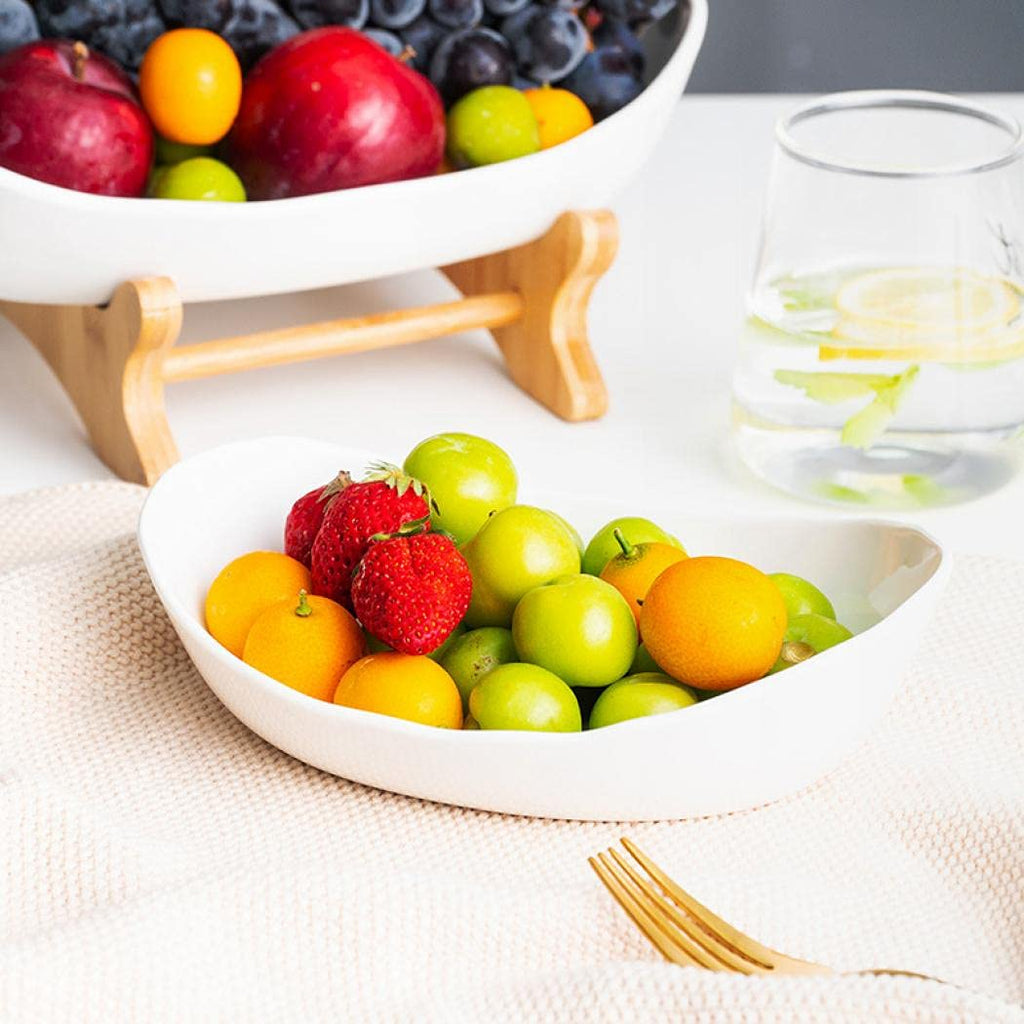3 Tier White Ceramic Fruit Basket R33599