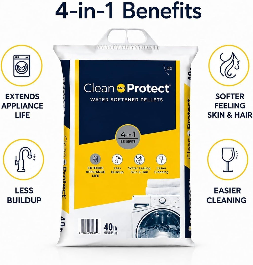 Water Softener Salt Pellets 40 lb Pack of 4 C378