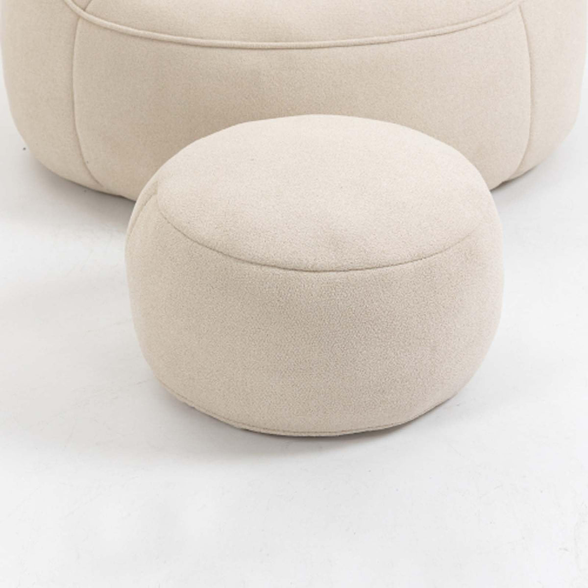 Microfiber Memory Foam Bean Bag Chair with Ottoman T4852