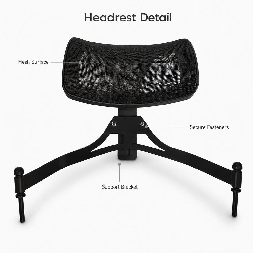 Foldable Adjustable Height Director Chair with Headrest K29087
