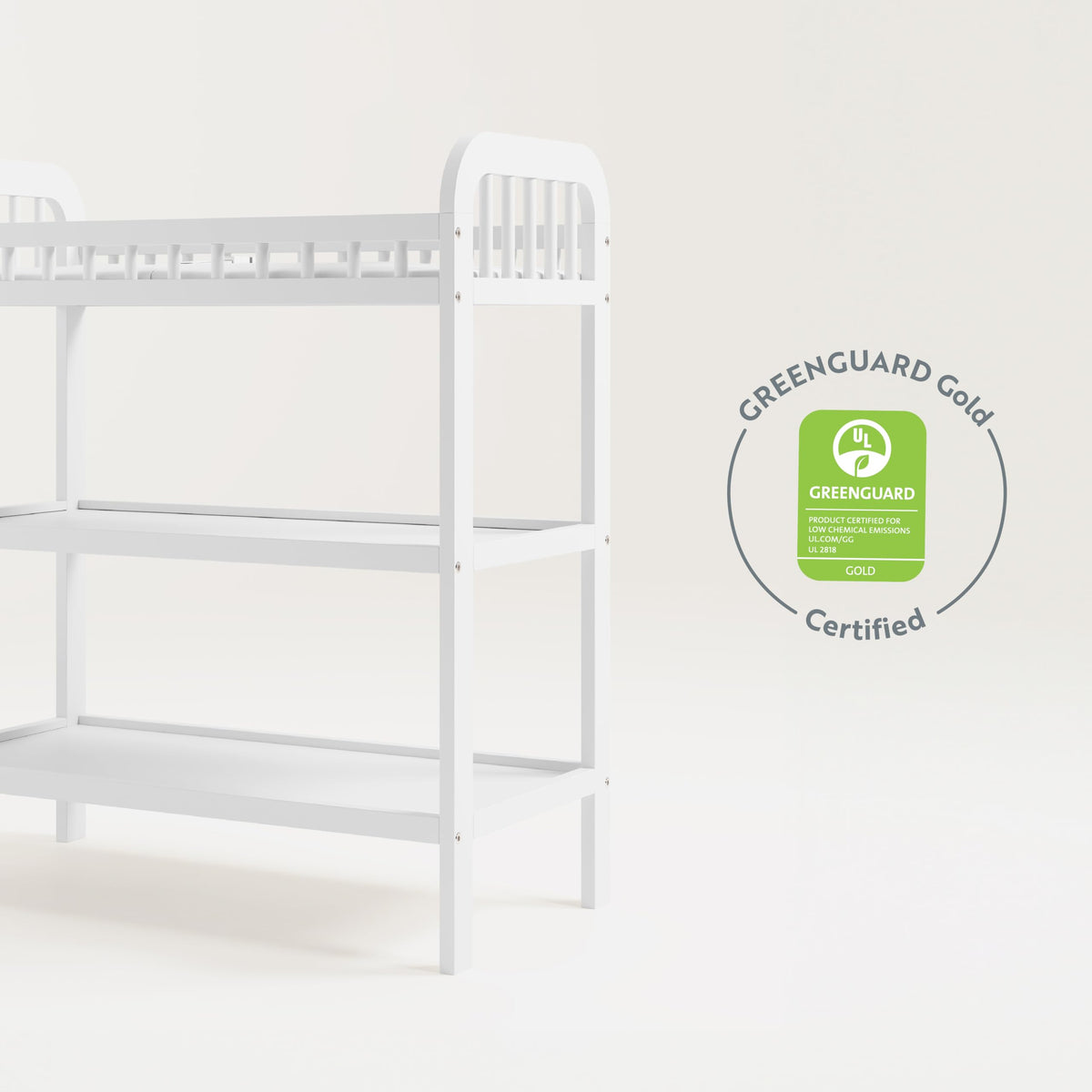 White Changing Table with Changing Pad B11938