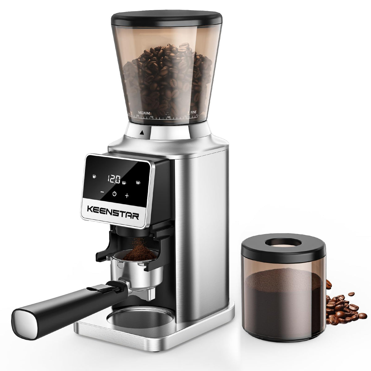 Conical Burr Coffee Grinder with Touch Screen 34 Grind L44944