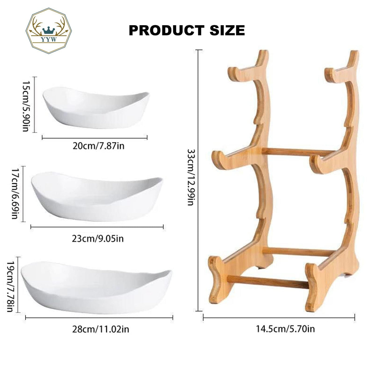 3 Tier White Ceramic Fruit Basket R33599
