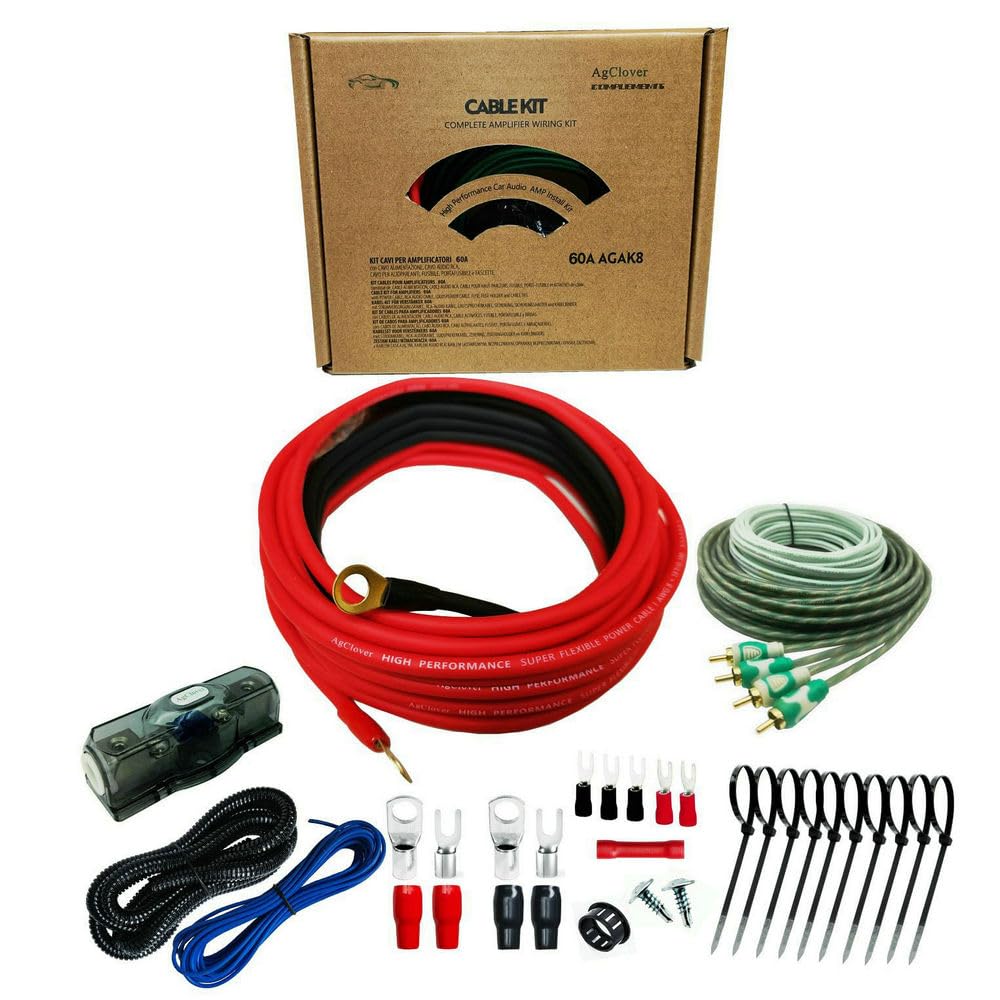 8 Gauge CCA Amplifier Wiring Kit 800W L15764