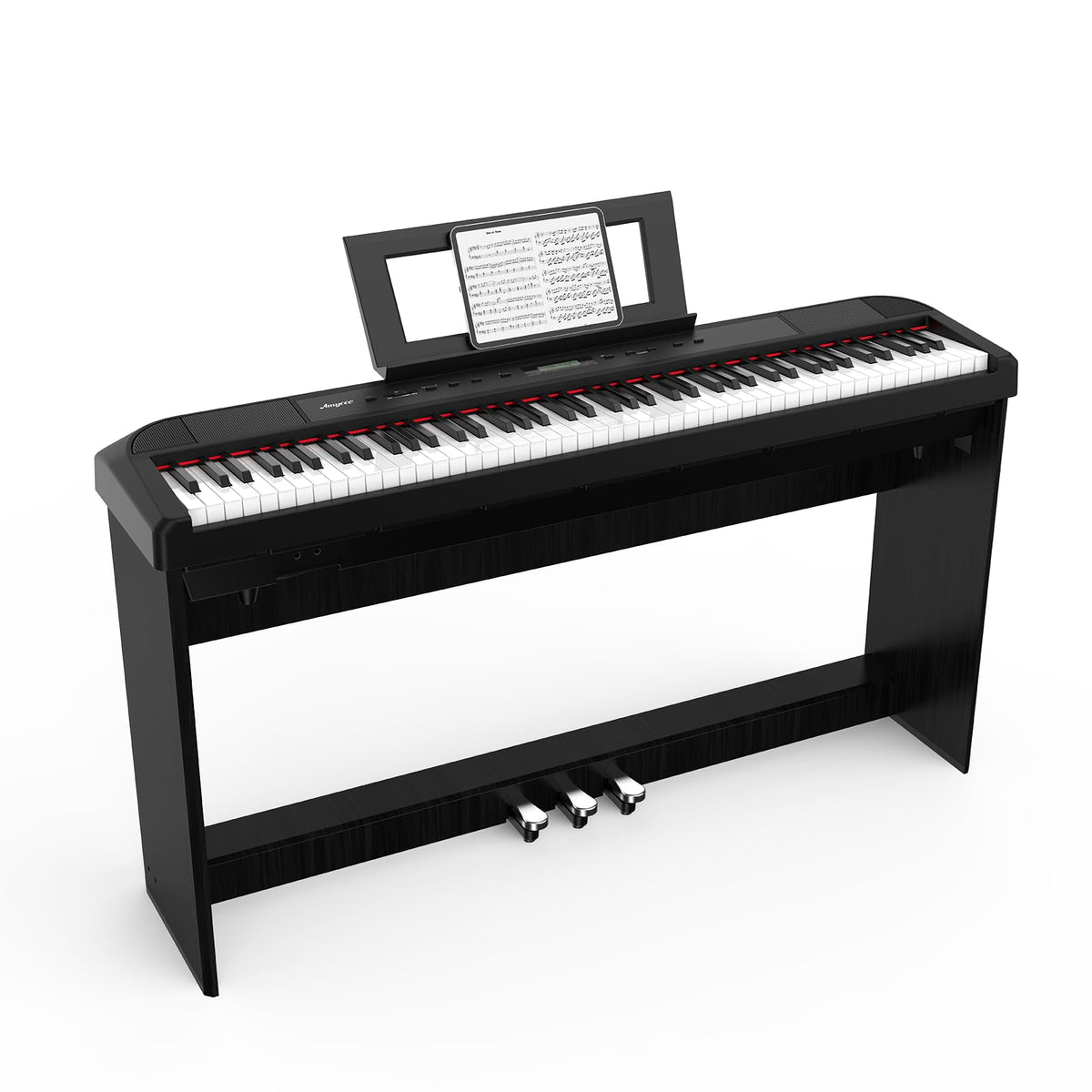88-Key Weighted Hammer Action Digital Piano with Stand, Headphones, Carrying Case & Power Adapter R4444