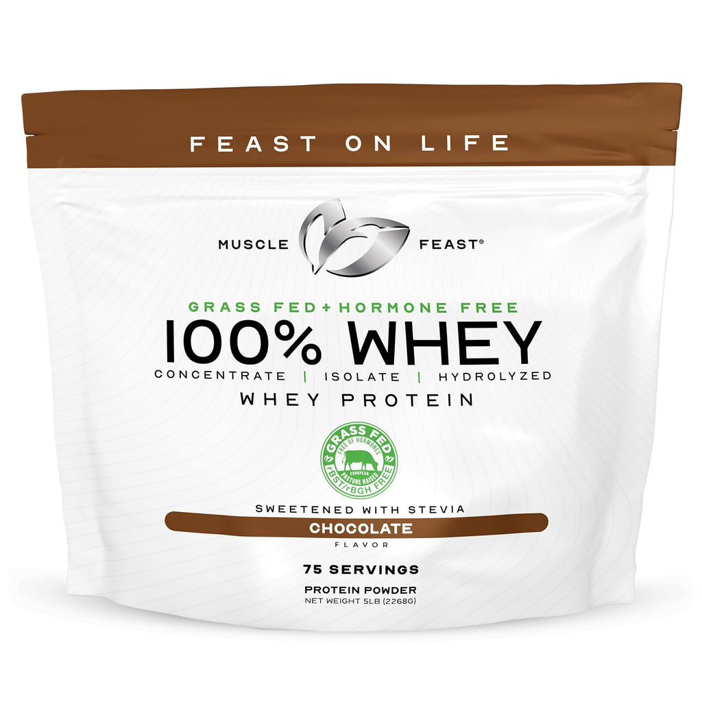 Grass Fed Whey Protein Powder Blend, Chocolate (5lb) L884