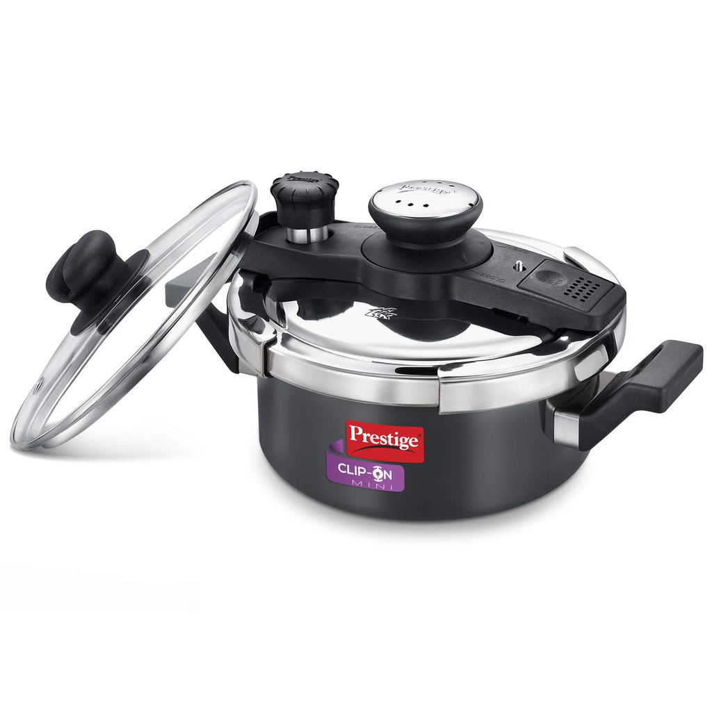 2 L Hard Anodised Pressure Cooker with Glass Lid P44418
