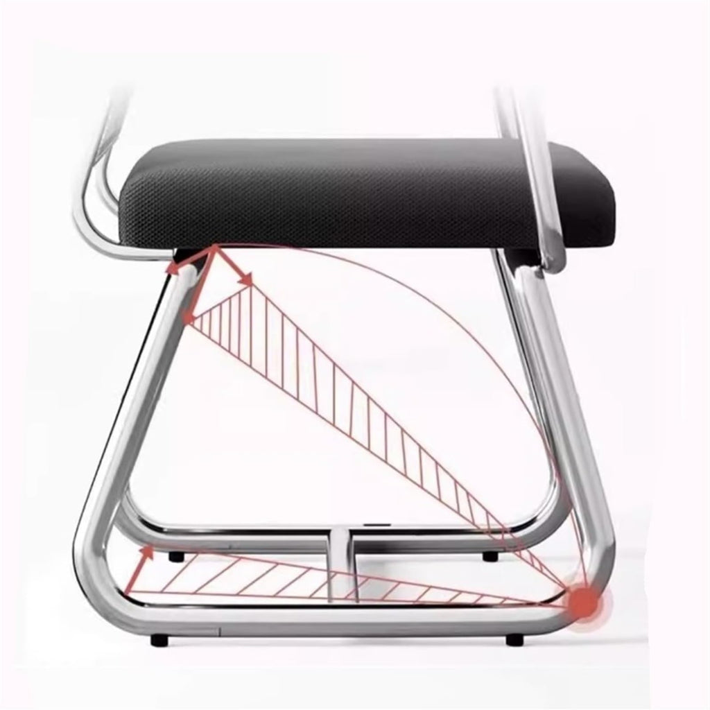 Breathable Mesh Office Chair with Armrests and Chrome Plated Metal Frame H5577