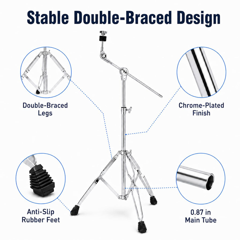 Adjustable Boom Cymbal Stand Y135