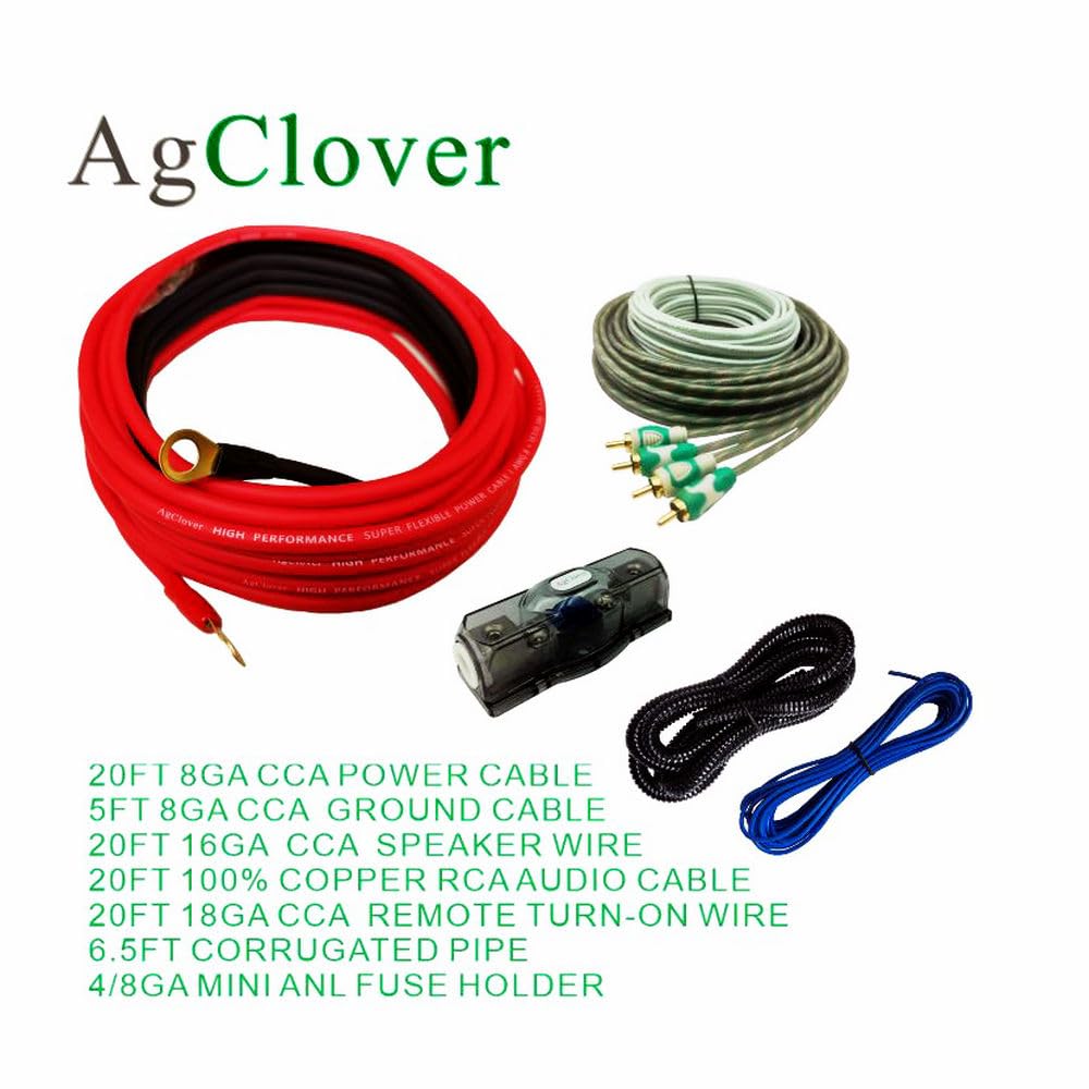 8 Gauge CCA Amplifier Wiring Kit 800W L15764