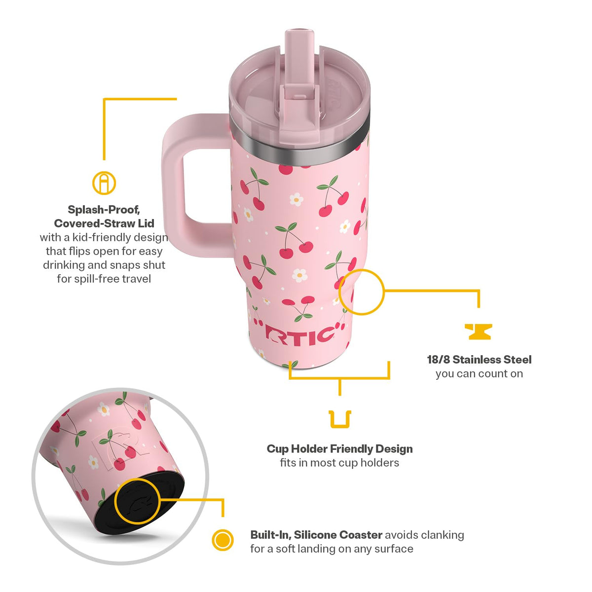 2 Pack 16oz Tumbler with Straw Lid Q9789