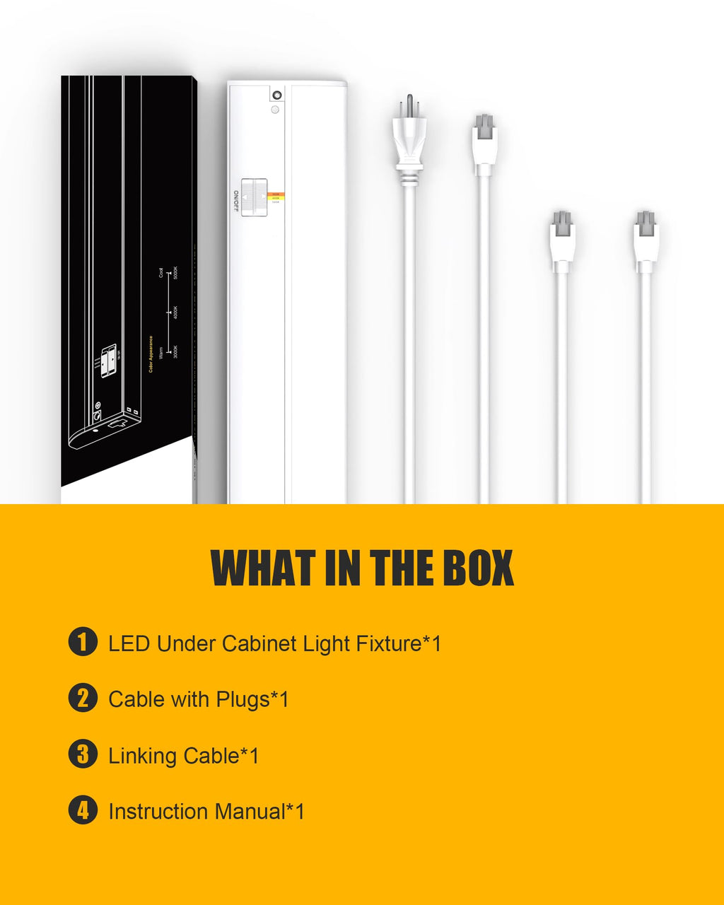 Under Cabinet Lighting with Power Cord F4239