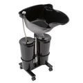 Portable Shampoo Bowl with Electric Pump, Adjustable Height 2.64Gal Dual Bucket Q6035