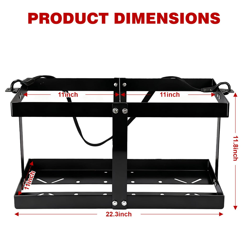Gas Can Holder with Straps, Fits Two 5 Gallon Gas Can W752