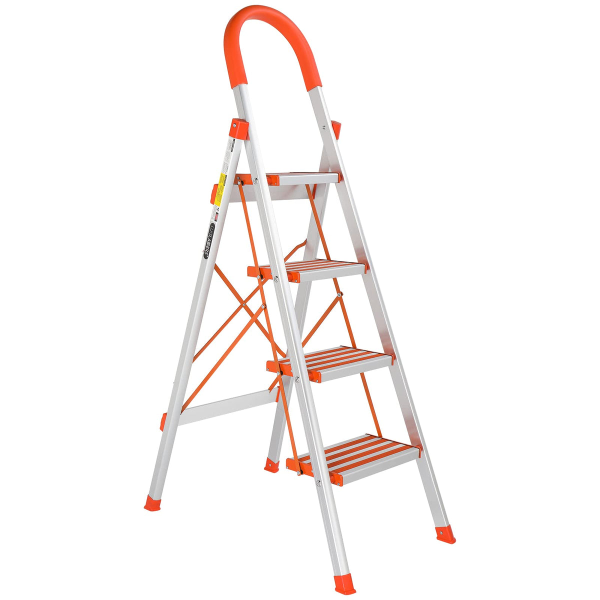 4 Step Aluminum Lightweight Folding Step Stool 350lbs U4379