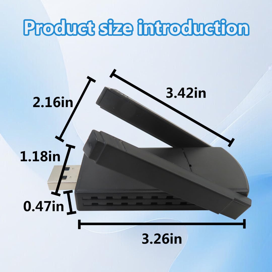 Wireless USB Adapter 1300Mbps Dual Antennas 5G/2.4G WiFi Adapter X303919