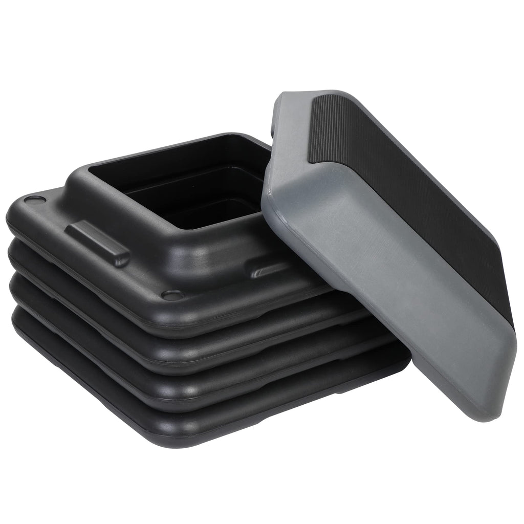 Height Adjustable Step Aerobic Platform with 4 Risers Z373