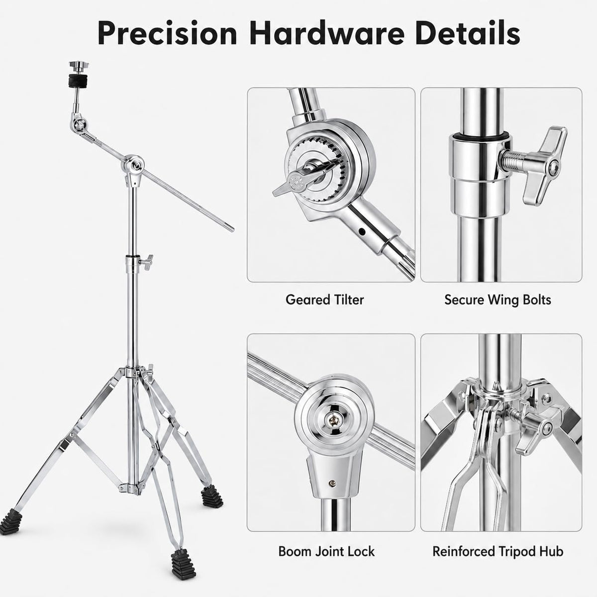 Adjustable Boom Cymbal Stand Y135