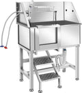 34" Stainless Steel Dog Grooming Tub with Stairs D73449