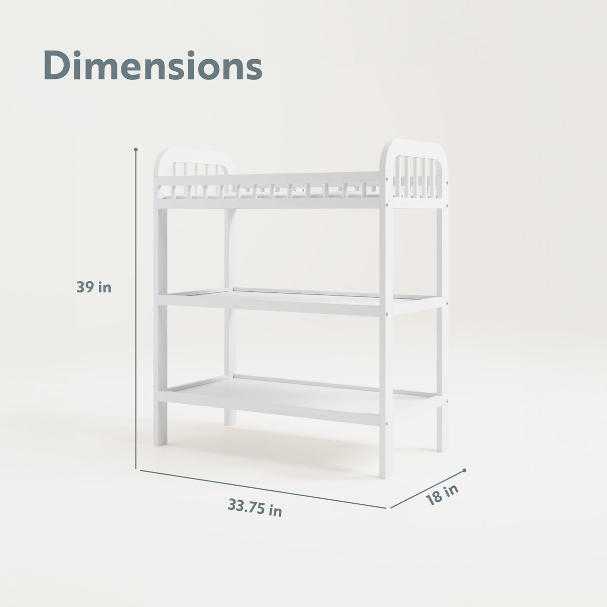 White Changing Table with Changing Pad B11938