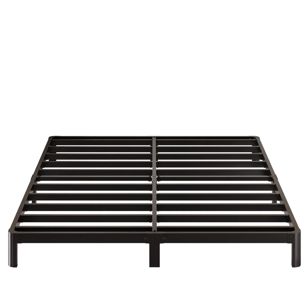 Black 7 Inch Queen Metal Platform Bed Frame S614